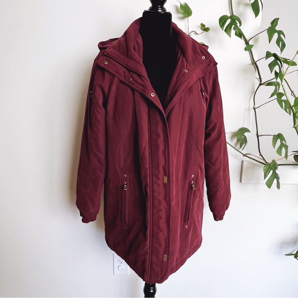 Vintage 1980s MacKintosh Maroon Coat